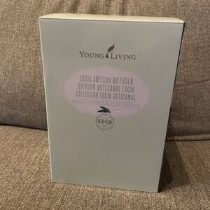 Young Living Lucia Artisan Diffuser Model #32594 Hand Blown Glass New In Box